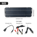 60W Solar Battery Trickle Charger – 12V Portable Panel for Car Boat Caravan
