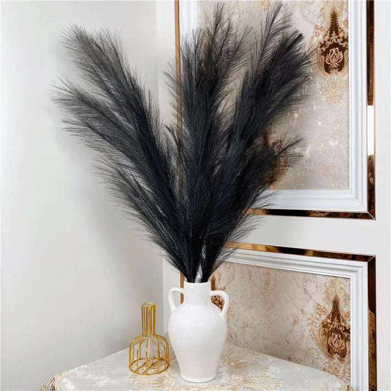 Artificial Pampas Grass – 39 Inch Faux Reed Stems for Boho Home Wedding Decor