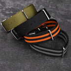 Woven Nylon Watch Strap – 18mm-22mm Canvas Wristband for Men and Women