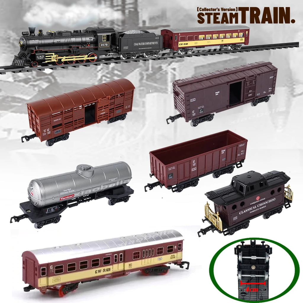 RC Train Cargo Carriage – 4cm Width Model Wagon for DIY Railway Sets