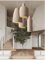Wabi Sabi LED Chandelier – Modern Minimalist Pendant Light for Dining Room