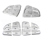 Steering Wheel Button Trim – Decorative Stickers for Mercedes Benz Interior