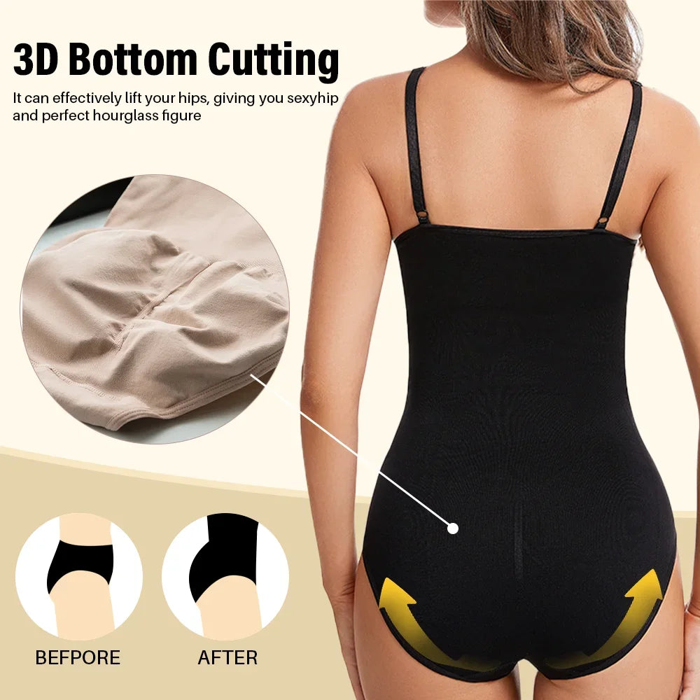 Seamless Body Shaper Bodysuit – Slimming Butt Lifter for Women