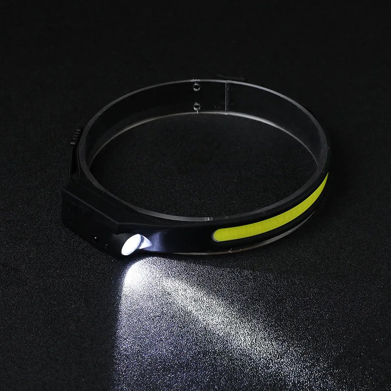 Rechargeable LED Sensor Headlamp – Motion Activated Light for Camping