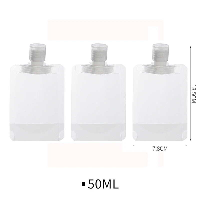 Refillable PET Travel Bottle Set – Portable Cosmetic Containers for Vacation