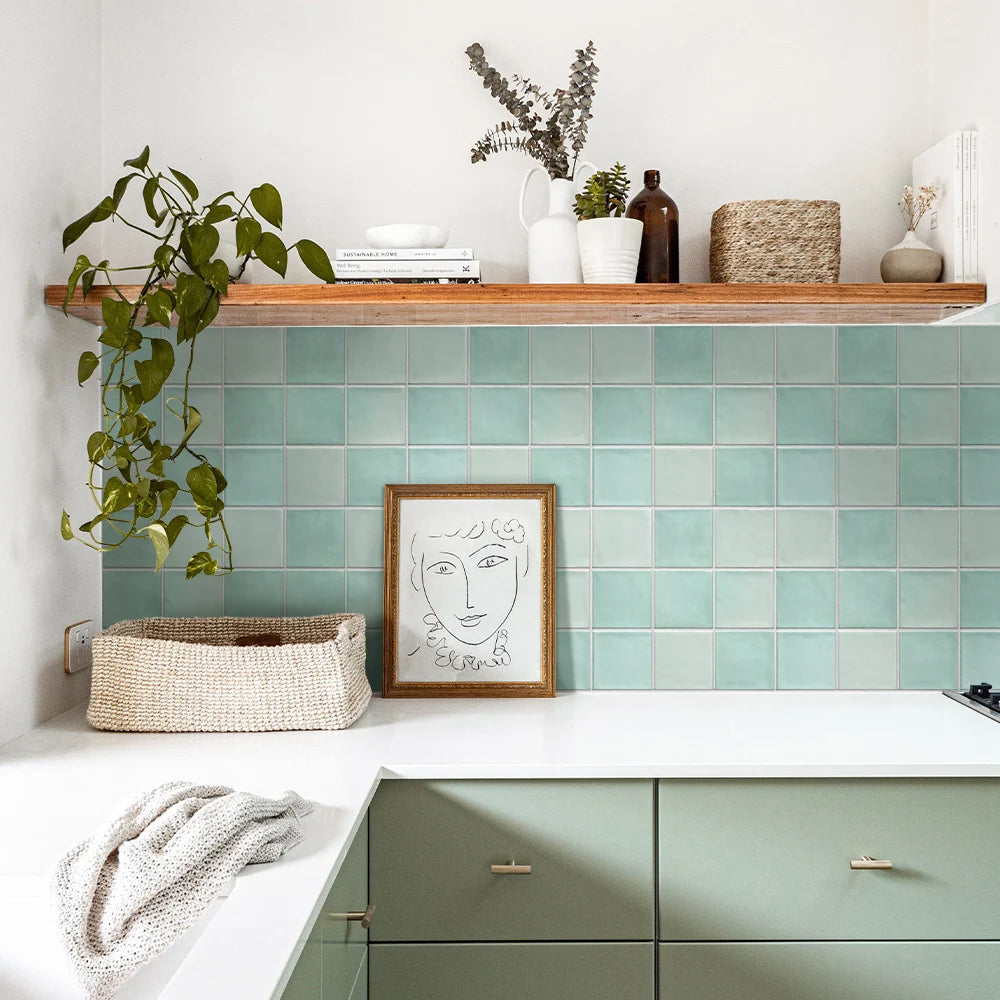 3D Self-Adhesive Tile Stickers – Waterproof Wall Decor for Kitchen Bathroom