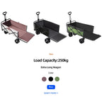 Collapsible Utility Cart – Heavy Duty Foldable Wagon for Camping and Beach