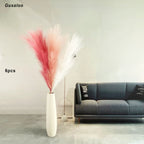 47" Faux Pampas Grass – Tall Fluffy Artificial Stems for Home Decor