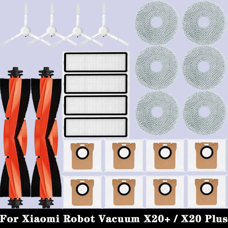 Vacuum Replacement Parts – Brushes and Filters for Xiaomi Robot X20 Plus