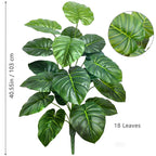 Artificial Tropical Leaf Plant – 60-103cm Potted Faux Greenery for Home Decor