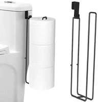 Adhesive Toilet Paper Holder – Wall Mount Bathroom Organizer for Kitchen Storage