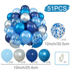 Metallic Pearl and Confetti Balloons – Decorative Latex Set for Party Events