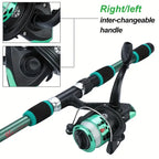 Telescopic Fishing Rod Set – Portable Spinning Reel Kit for Outdoor Travel