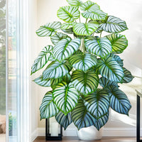 Artificial Tropical Leaf Plant – 60-103cm Potted Faux Greenery for Home Decor