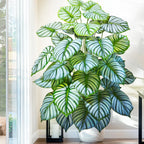Artificial Tropical Leaf Plant – 60-103cm Potted Faux Greenery for Home Decor