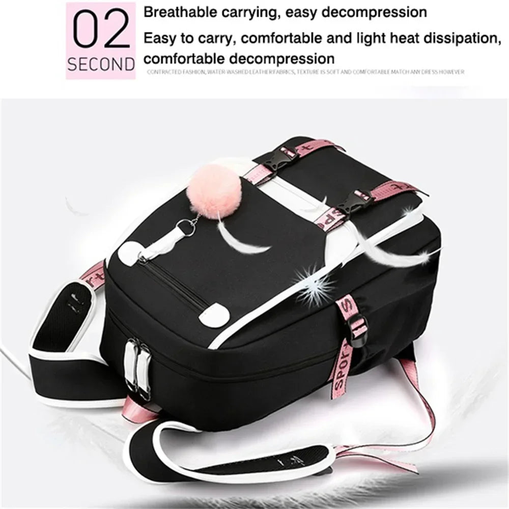 Large Capacity Travel Backpack – Laptop School Bag for Men and Women