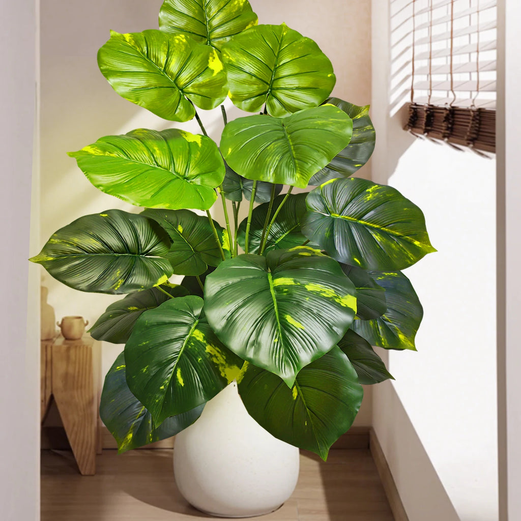 Artificial Tropical Leaf Plant – 60-103cm Potted Faux Greenery for Home Decor