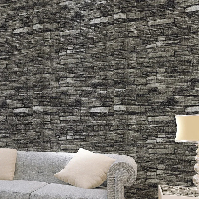 3D Foam Brick Wallpaper – Waterproof Self-Adhesive Wall Decal for Home Decor