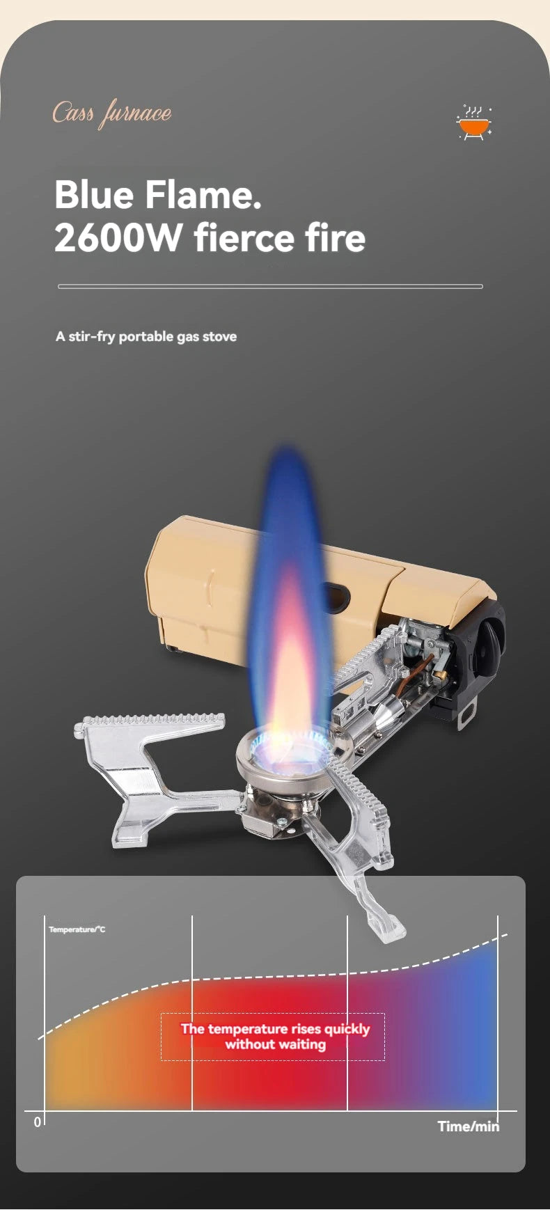 Portable Camping Gas Stove – Folding Cassette Burner for Outdoor Cooking