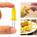 Stainless Steel Corn Holders – Skewers for Outdoor Barbecue and Camping