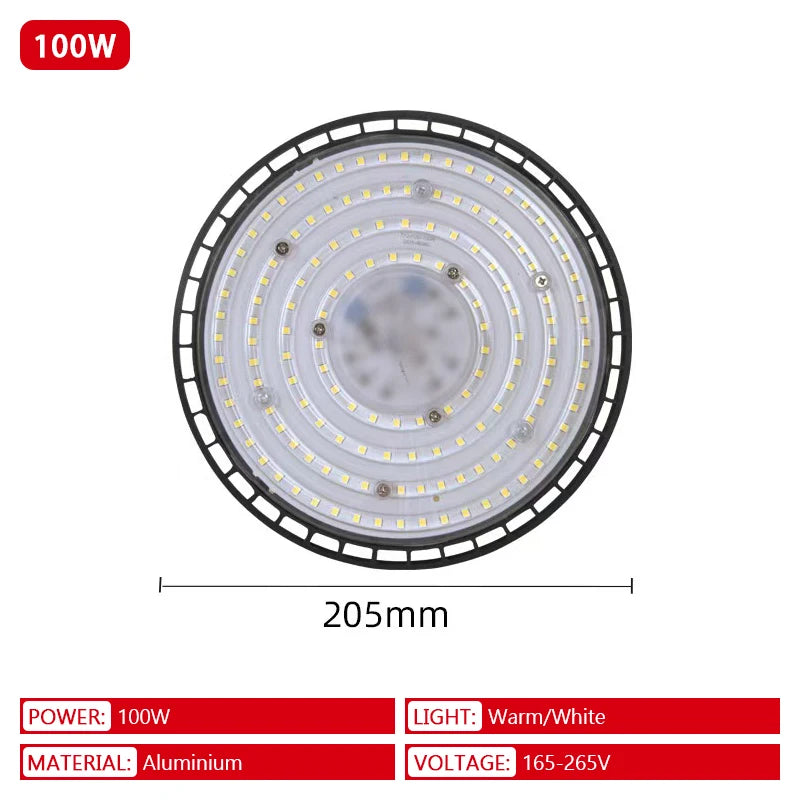 UFO LED High Bay Light – Industrial Power for Warehouse and Garage Lighting