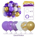 Metallic Pearl and Confetti Balloons – Decorative Latex Set for Party Events