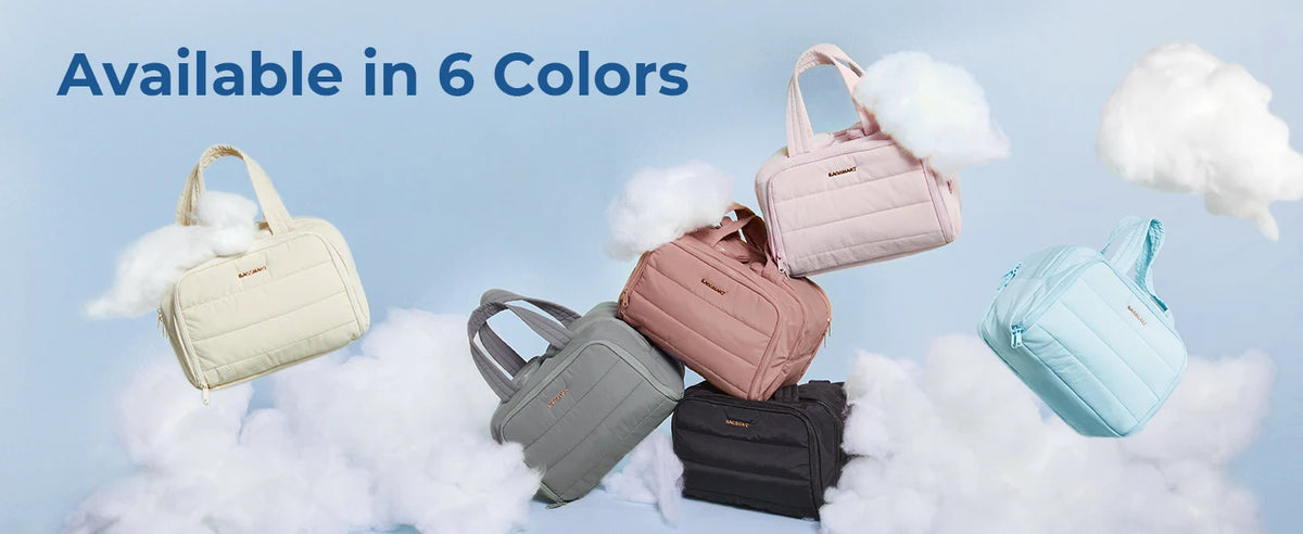 Large Capacity Cosmetic Bag – Wide-Open Makeup Organizer for Travel