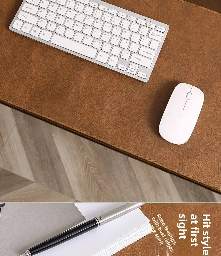 Large PU Suede Desk Mat – Waterproof Non-slip Pad for Gaming Setup