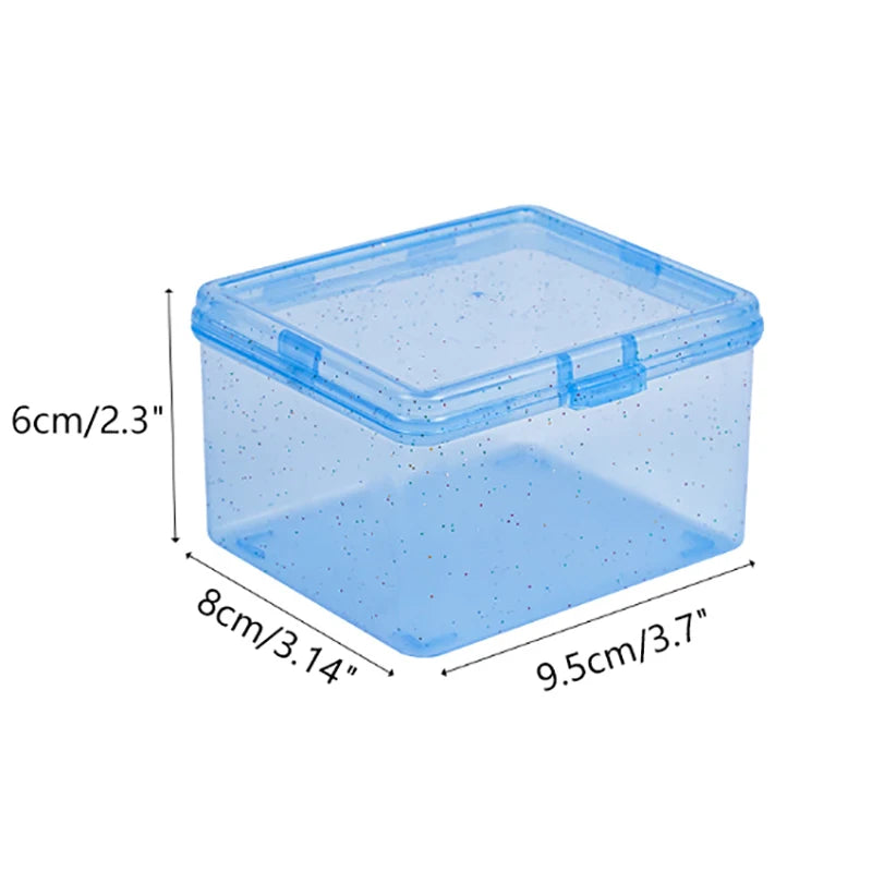 Transparent Plastic Storage Box – Desktop Organizer for Photocards and Stationery