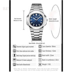 Automatic Quartz Wristwatch – Luxury Business Movement for Men