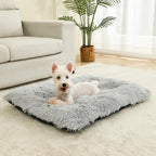 Plush Pet Bed – Soft Long Fur Cushion for Dog and Cat Sleeping