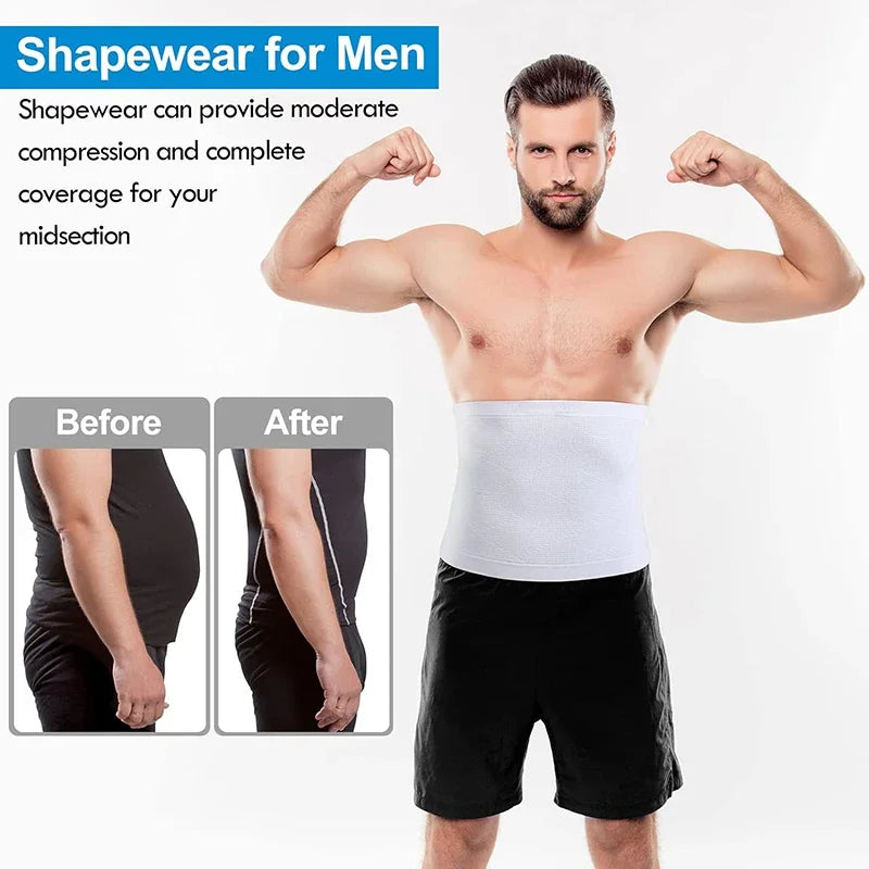 Men Tummy Control Waist Trainer – Compression Body Shaper for Gym Workout