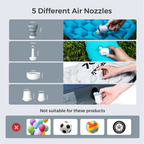 Portable Electric Air Pump – Rechargeable Camping Light for Inflatables