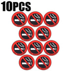 No Smoking Warning Decal – Adhesive Safety Sign for Cars and Home