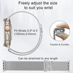 Stainless Steel Milanese Loop – Metal Band for Apple Watch Series 1-10 Ultra