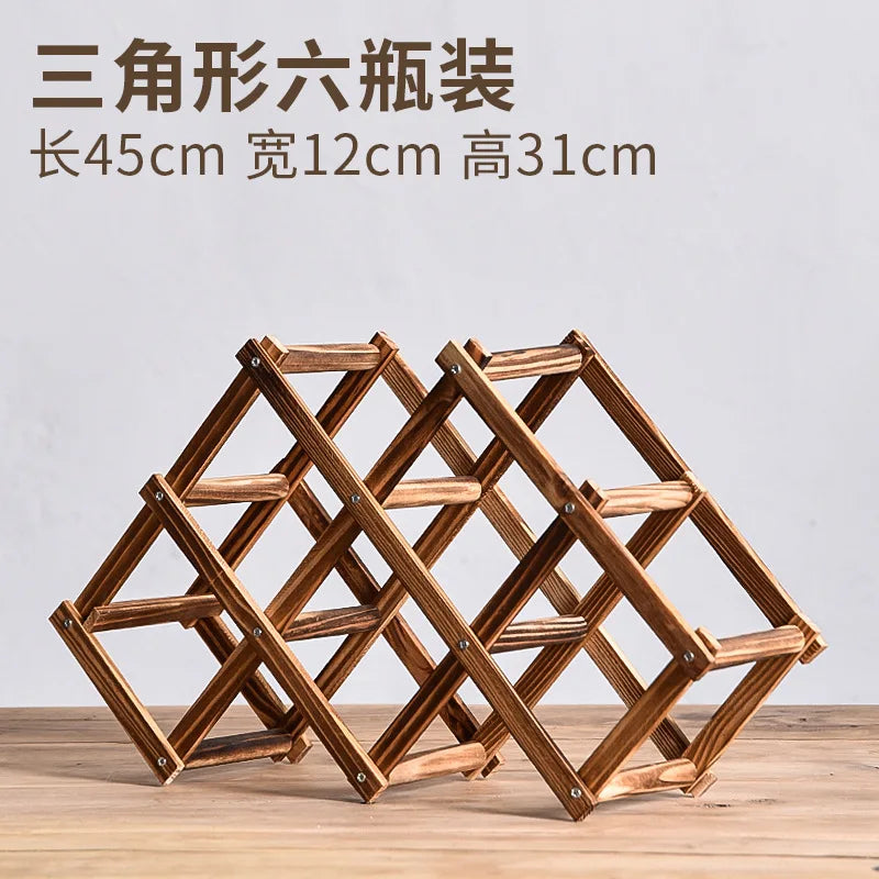 Wooden Stackable Wine Racks – Modular Storage Shelves for Home Bar Decor