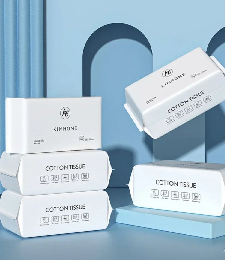 Soft Cotton Disposable Face Towels – Absorbent Rags for Skincare and Bathing
