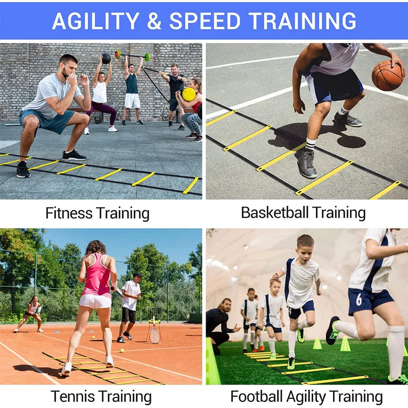 Nylon Agility Ladder – Speed Training Equipment for Sports Fitness