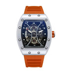 Luminous Tonneau Men's Watch – Luxury Sport Calendar Wristwatch for Daily Wear