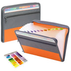 Expanding Accordion File Organizer – 13 Pockets with Zipper for Office
