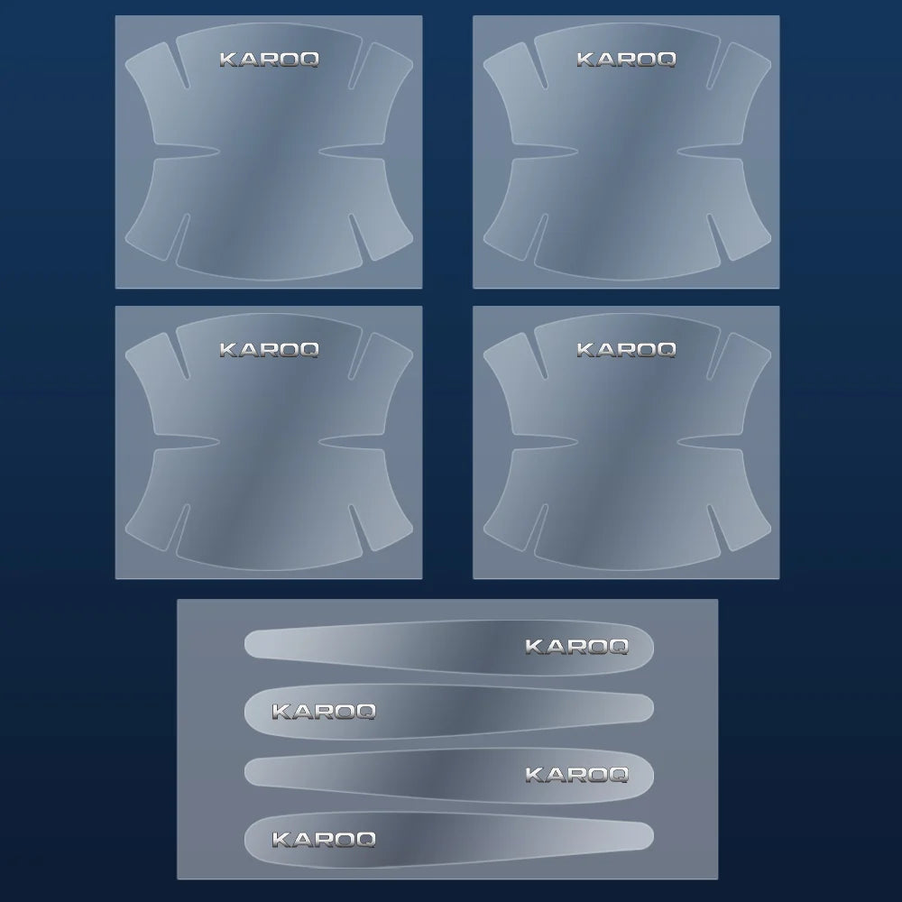 Transparent Car Door Handle Protectors – Anti-Scratch Film for Skoda Models