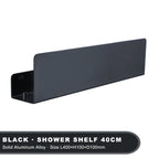 Aluminum Bathroom Shelf – Wall Mounted Storage Rack for Shower and Kitchen