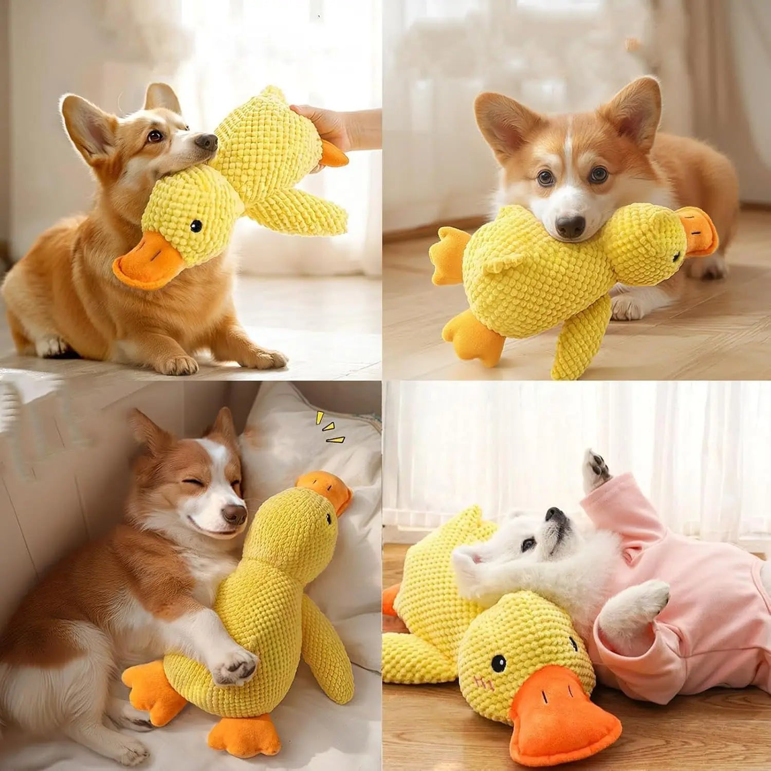Duck Dog Toy – Chew Resistant Plush for Small and Large Dogs