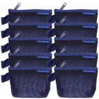 Transparent Mesh Zipper Pouch – Compact Organizer for Travel and Cables