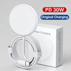 Magnetic Wireless Charger – 30W Fast Charging Dock for iPhone 11-16 Series