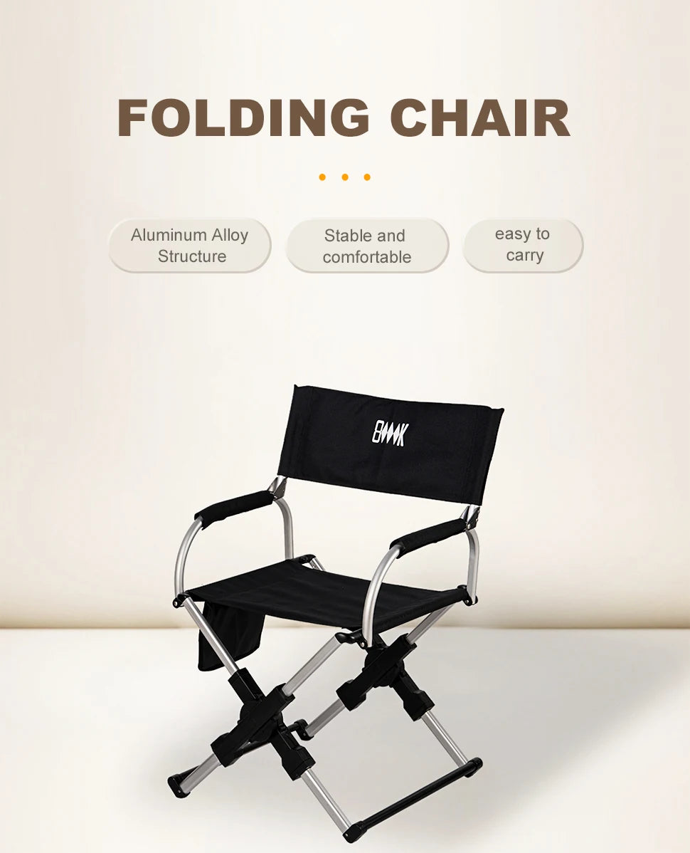 Foldable Director Chair – Aluminum Alloy for Camping Beach and Fishing