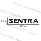 ABS Plastic SENTRA Letter Emblem – Trunk Fender Badge for Car Decoration