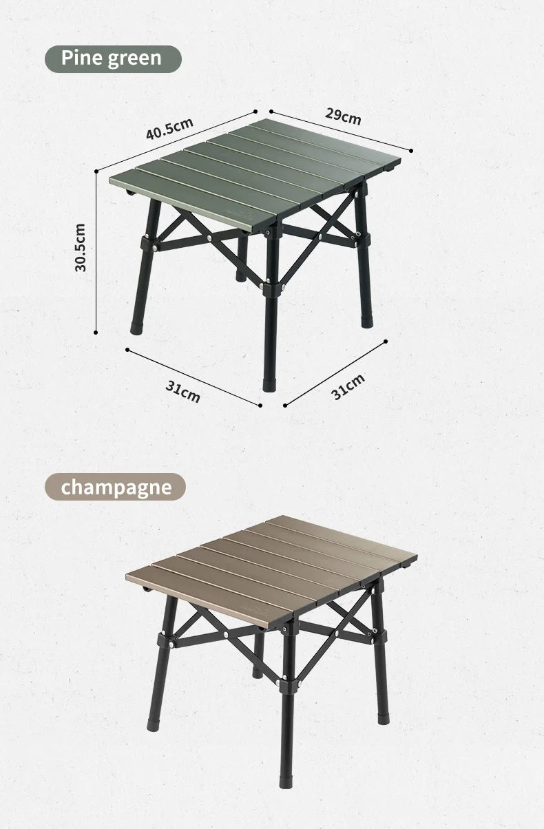 Ultralight Folding Camping Table – Portable Aluminum Desk for Outdoor Travel