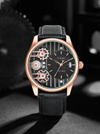 Quartz Men's Wristwatch – Luxury Minimalist Business Gift for Anniversaries