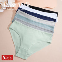 Cotton Briefs – Soft Striped Low Rise Underwear for Women